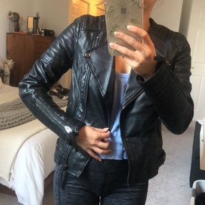Top shop leather moto jacket